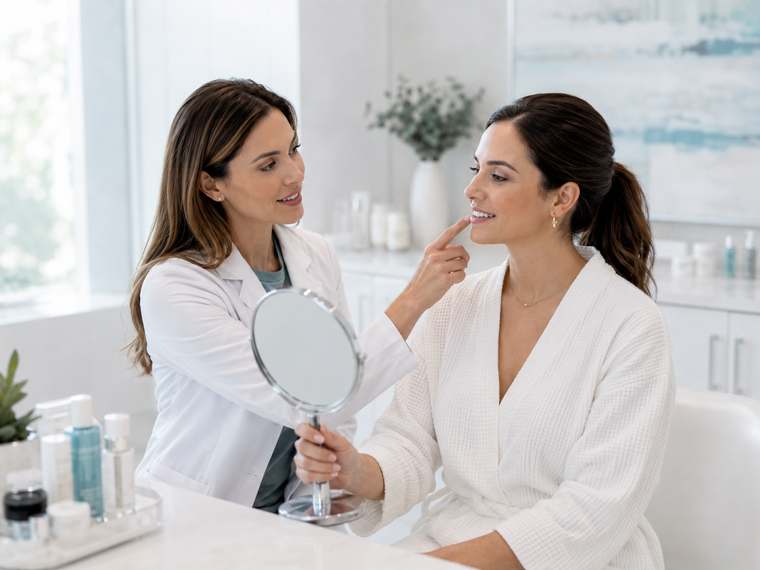 Aesthetic clinic consultation scene 2