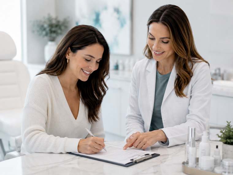 Aesthetic clinic consultation scene 3