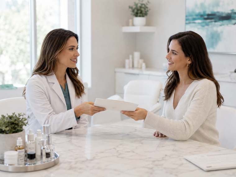 Aesthetic clinic consultation scene 6